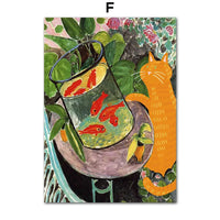 Thumbnail for Poster humoristique chat noir style Van Gogh Matisse Monet | Ma Maison Chat