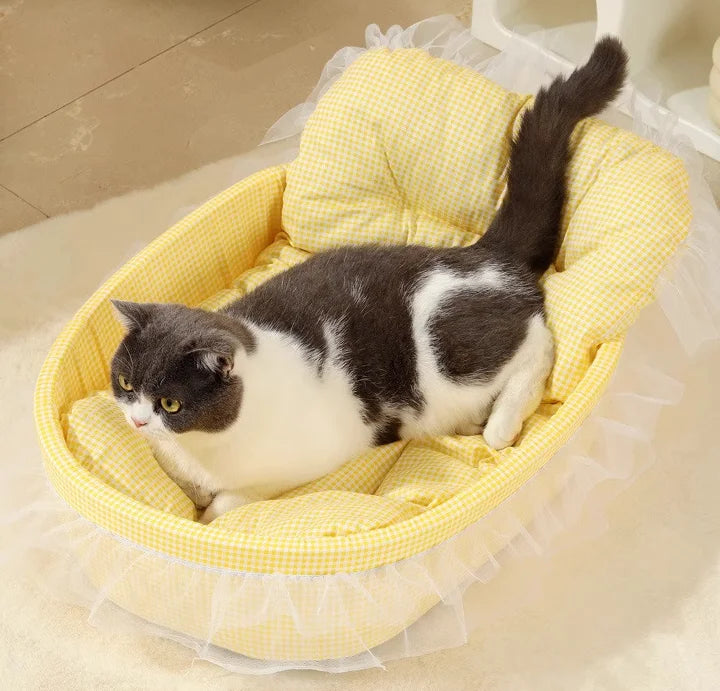 Panier Pour Chat Jaune
