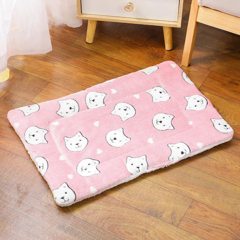 Tapis en Flanelle Rose