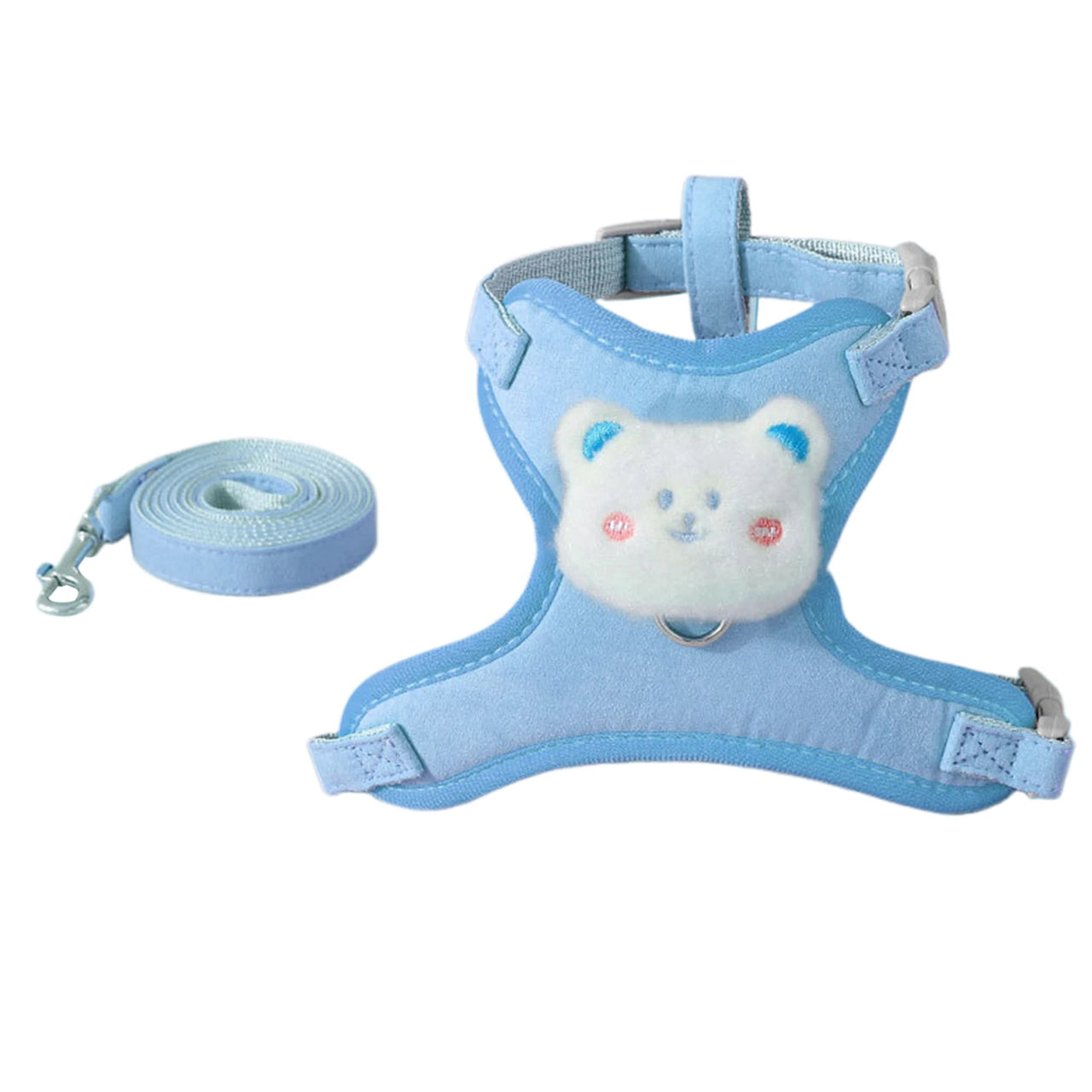 Harnais Bleu Pour Chat