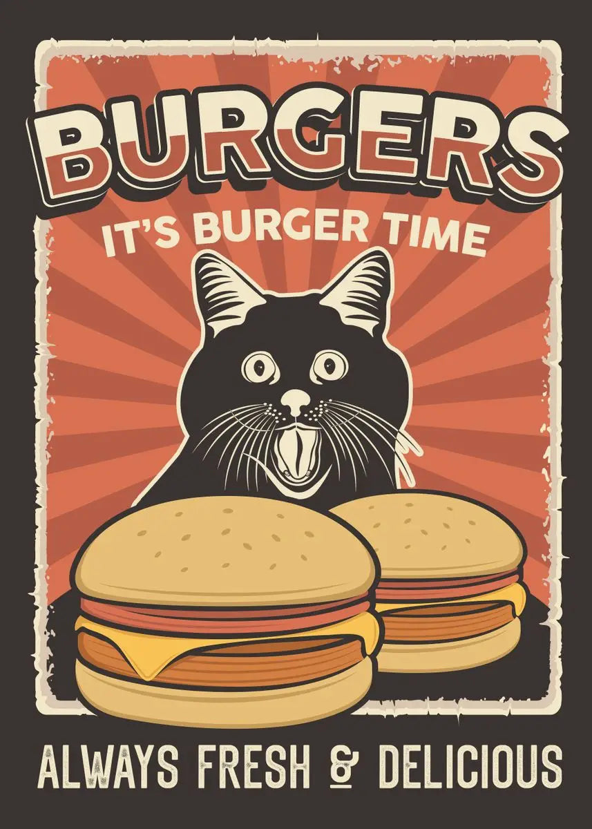 Poster Chat Noir Sushi Ramen | Ma Maison Chat