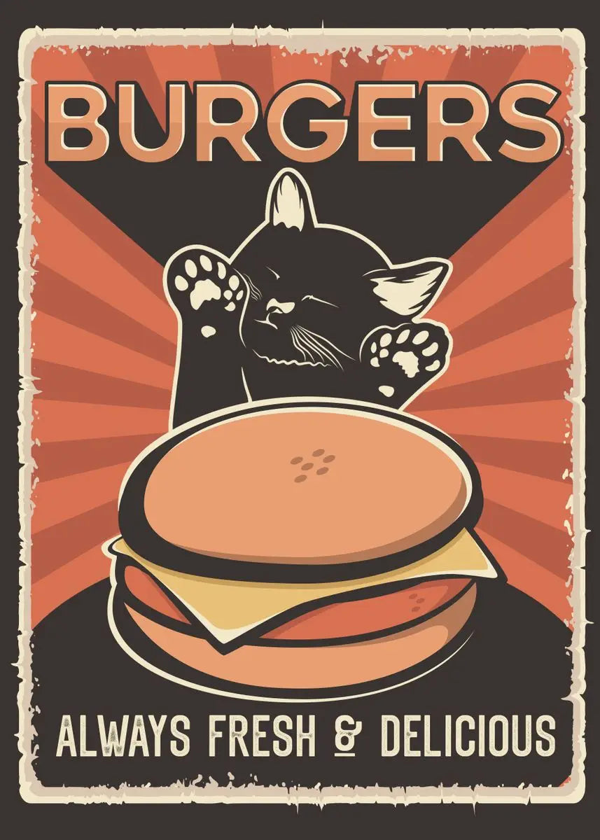Poster Chat Noir Sushi Ramen | Ma Maison Chat