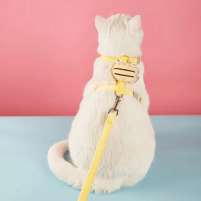 Harnais Chat Abeille Jaune | Ma Maison Chat