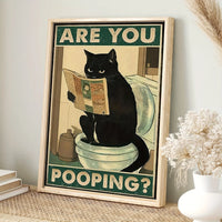 Thumbnail for Affiche chat noir humour 