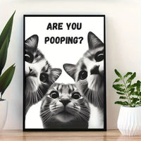 Thumbnail for Affiche chat noir humour 