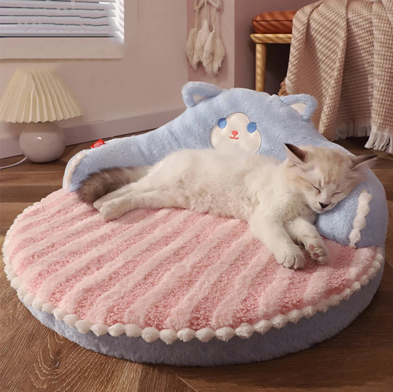 Panier pour chat en forme d’ours Rose | Ma Maison Chat