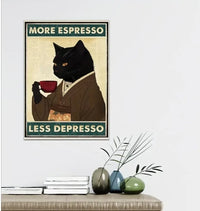 Thumbnail for Affiche chat noir humour 