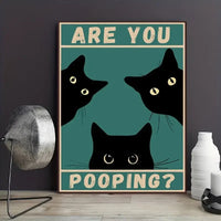 Thumbnail for Affiche chat noir humour 