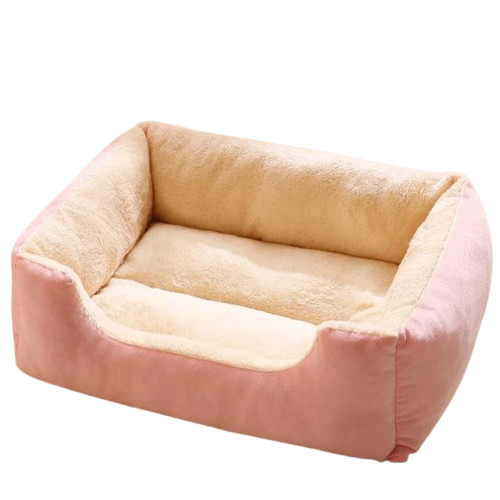 Panier rose pour chat en peluche | Ma Maison Chat