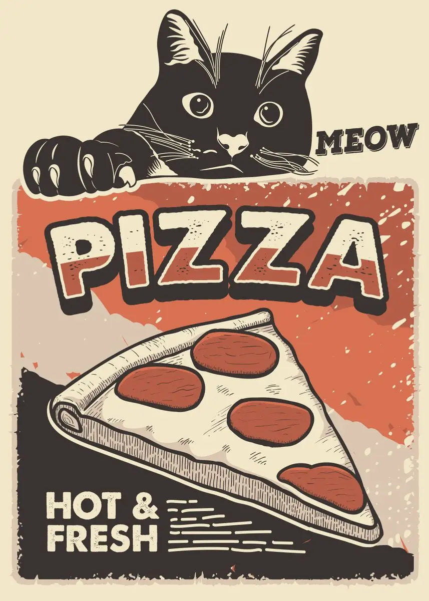 Poster Chat Noir Sushi Ramen | Ma Maison Chat