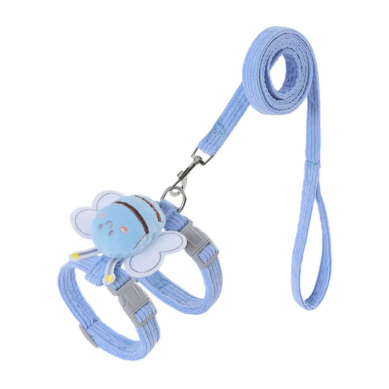 Harnais Bleu Pour Chat