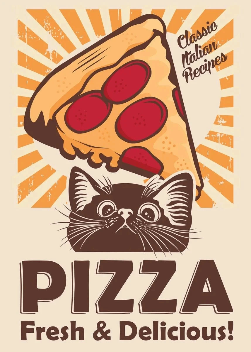 Poster Chat Noir Sushi Ramen | Ma Maison Chat