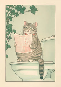 Thumbnail for Toile japonaise chat dans une baignoire | Ma Maison Chat