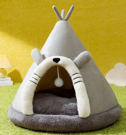 Tipi Pour Chat Gris