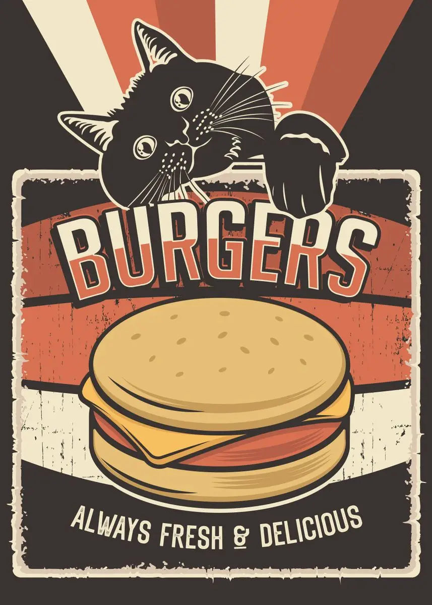 Poster Chat Noir Sushi Ramen | Ma Maison Chat